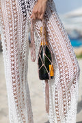 CHAMPAGNE MACRAME BAG