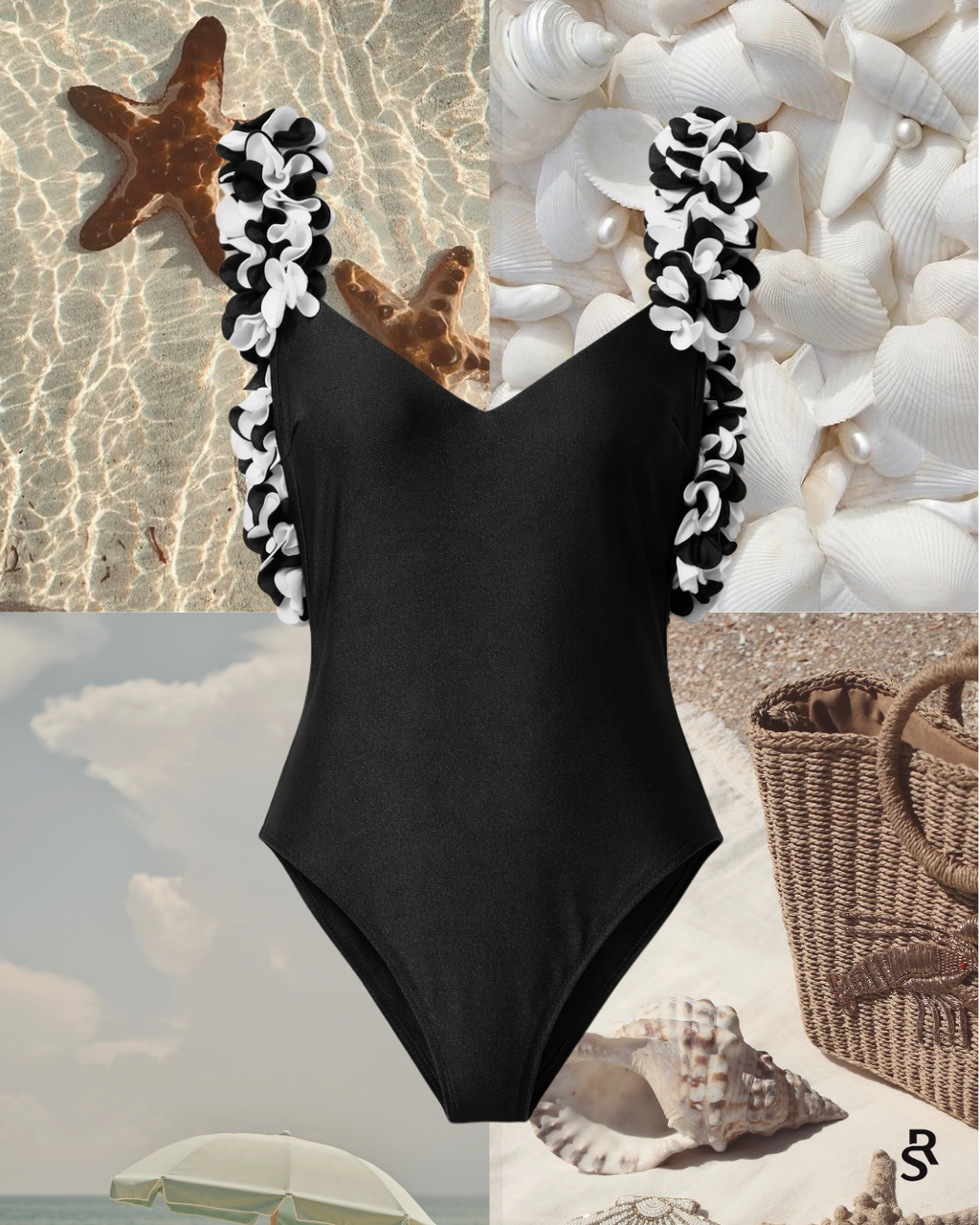 FLORES BACK-DETAIL SWIMSUIT