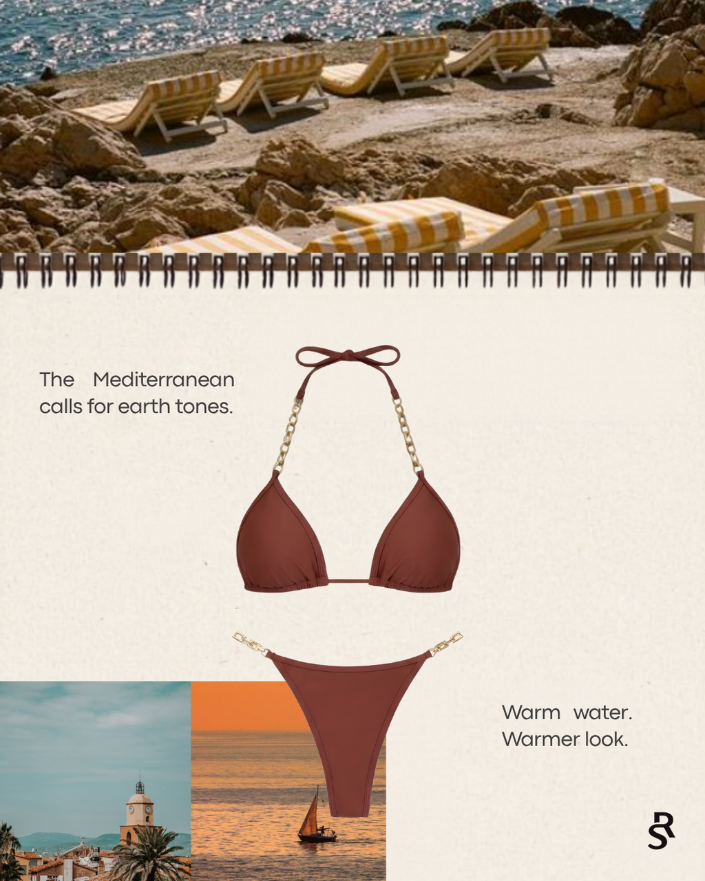 CAPPUCCINO CHAIN TRIANGLE BIKINI